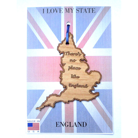 England Ornament Wood Great Britain United Kingdom Travel Souvenir - Picture 1 of 3